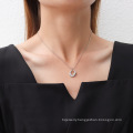 Shangjie OEM kalung Danity Geometric Stainless Steel Necklace Jewelry Women Choker Gold Plated Necklace